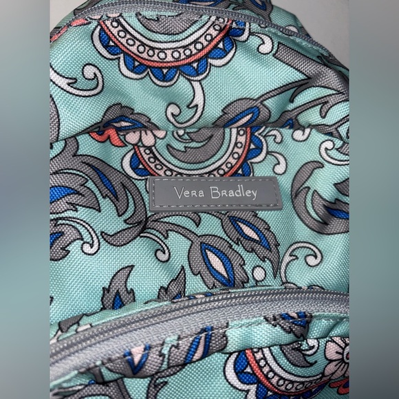 Vera Bradley Teal Paisley Backpack - Picture 2 of 6